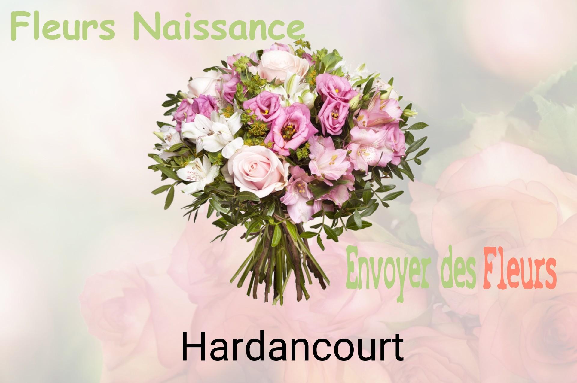 Bouquet de fleurs de naissance livré à Hardancourt